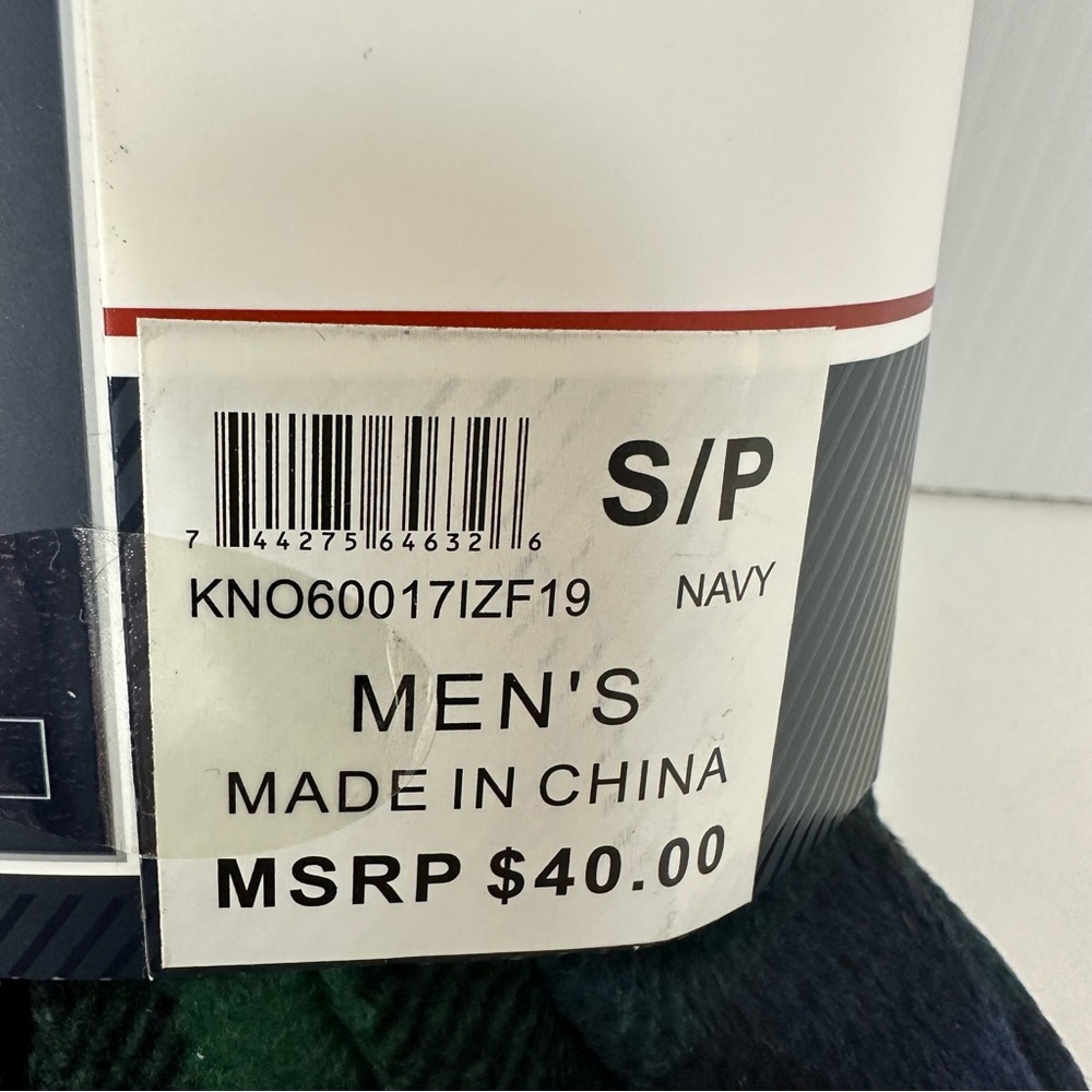 IZOD Men’s Sleep Pants Fleece Soft Blue Green Plaid Drawstring Pockets L… - Picture 4 of 7